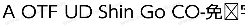 A OTF UD Shin Go CO字体转换